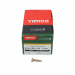 4.5x20 Pozi Countersunk Multi Purpose Screw Zinc & Yellow Plated Timco Classic Range Pack 200