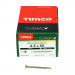 4.5x55 Pozi Countersunk Multi Purpose Screw Zinc & Yellow Plated Timco Classic Range Pack 200