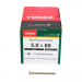 5.0x60 Pozi Countersunk Multi Purpose Screw Zinc & Yellow Plated Timco Classic Range Pack 200
