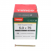 5.0x75 Pozi Countersunk Multi Purpose Screw Zinc & Yellow Plated Timco Classic Range Pack 200