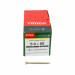 6.0x80 Pozi Countersunk Multi Purpose Screw Zinc & Yellow Plated Timco Classic Range Pack 200