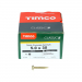 5.0x30 Pozi Pan Multi Purpose Screw Zinc & Yellow Plated Timco Classic Range Pack 200