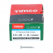 3.0x25 Pozi Countersunk Multi Purpose Screw A2 Timco Classic Range Pack 200