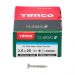 3.5x25 Pozi Countersunk Multi Purpose Screw A2 Timco Classic Range Pack 200