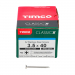 3.5x40 Pozi Countersunk Multi Purpose Screw A2 Timco Classic Range Pack 200