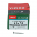 4.0x35 Pozi Countersunk Multi Purpose Screw A2 Timco Classic Range Pack 200