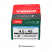 4.0x40 Pozi Countersunk Multi Purpose Screw A2 Timco Classic Range Pack 200