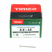 4.0x45 Pozi Countersunk Multi Purpose Screw A2 Timco Classic Range Pack 200