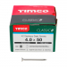 4.0x50 Pozi Countersunk Multi Purpose Screw A2 Timco Classic Range Pack 200