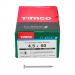 4.5x60 Pozi Countersunk Multi Purpose Screw A2 Timco Classic Range Pack 200