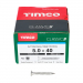5.0x40 Pozi Countersunk Multi Purpose Screw A2 Timco Classic Range Pack 200