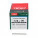 5.0x70 Pozi Countersunk Multi Purpose Screw A2 Timco Classic Range Pack 200