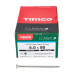 5.0x90 Pozi Countersunk Multi Purpose Screw A2 Timco Classic Range Pack 100