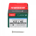 4.0x40 Pozi Pan Multi Purpose Screw A2 Timco Classic Range Pack 200