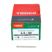 4.0x60 Pozi Countersunk Multi Purpose Screw A4 Timco Classic Range Pack 200