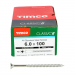 6.0x100 Pozi Countersunk Multi Purpose Screw A4 Timco Classic Range Pack 100