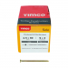4.5x80 Pozi Countersunk Chipboard Screw Zinc & Yellow Plated Timco Solo Range Pack 200