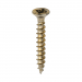 4x30 Pozi Countersunk Chipboard Screw Zinc & Yellow Plated Timco Solo Range Pack 1000