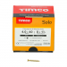 4x40 Pozi Countersunk Chipboard Screw Zinc & Yellow Plated Timco Solo Range Pack 1000