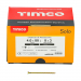 4x80 Pozi Countersunk Chipboard Screw Zinc & Yellow Plated Timco Solo Range Pack 1000