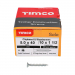 5x40 Pozi Countersunk Chipboard Screw Zinc Plated Timco Solo Range Pack 200