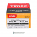 4x40 Square Pan Chipboard Screw Zinc Plated Timco Solo Range Pack 200