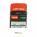 No7x1 Slotted Countersunk Woodscrew Brass Pack 200