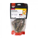 M10:30P Projecting Shield Anchor Zinc & Yellow Plated Timco Pack 15