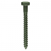 6x75 Coachscrew DIN 571 Green Pack 10