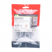 M8x50 Carriage Bolt, Nut & Washers DIN 603 Silver Pack 10