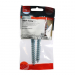 12x75 Coachscrew DIN 571 Zinc Plated Pack 2