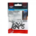 M8x25 Socket Dome Screw & Nut DIN 7380 A2 Pack 4