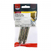 M10:30P Projecting Shield Anchor Zinc & Yellow Plated Timco Pack 2