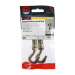 M8 Hook Shield Anchor Zinc & Yellow Plated Pack 2