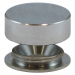 12 Threaded Screw Cover Cap Satin Chrome Pack 4