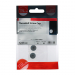 12 Threaded Screw Cover Cap Satin Chrome Pack 4