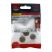 18 Threaded Screw Cover Cap Polished Brass Pack 4
