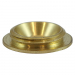 14 Threaded Screw Cover Cap Satin Brass Pack 4