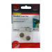 14 Threaded Screw Cover Cap Satin Brass Pack 4