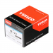 40x2.1 Polymer Headed Pin A4 White (Head Diameter 6.2) Pack 250